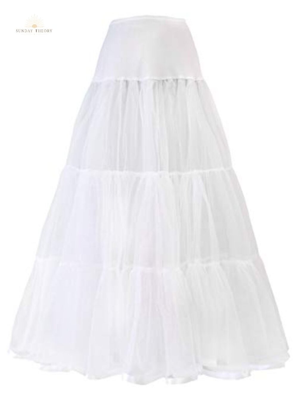 Petticoat Bridal Wedding Slip Hoopless Crinoline Underskirt Ankle Length